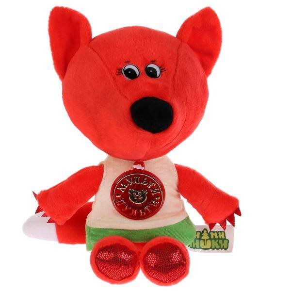 "МУЛЬТИ-ПУЛЬТИ" (Умка) МЯГКАЯ ИГРУШКА "МУЛЬТИ-ПУЛЬТИ" ЛИСИЧКА 20СМ, В ФУТБОЛКЕ (М/Ф "МИ-МИ-МИШКИ") РУСС ЧИП В ПАКв кор.24шт