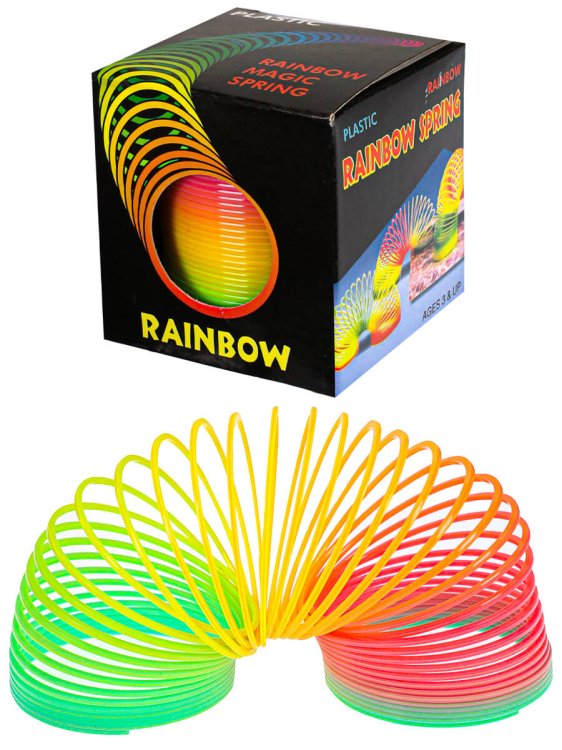 10. ПРУЖИНКИ-РАДУГИ (Рыжий Кот) Пружинка-радуга (6,5х6,5 см) классическая, в коробке Арт.AN01325