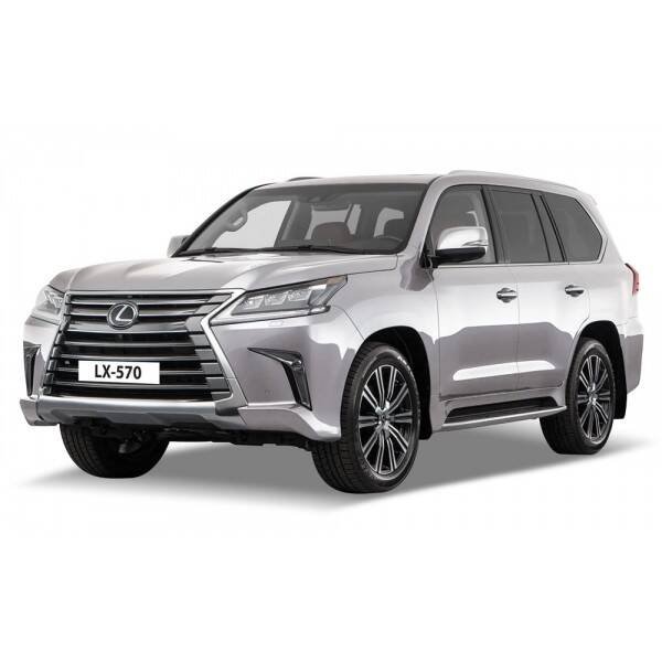 Машина металл "LEXUS LX-570", длина 12 см, откр дв, багаж, инерц, СЕРЕБРИСТЫЙ Технопарк в кор.2*36шт