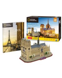 3D пазл National Geographic Нотр-Дам-де-Пари, 128 деталей