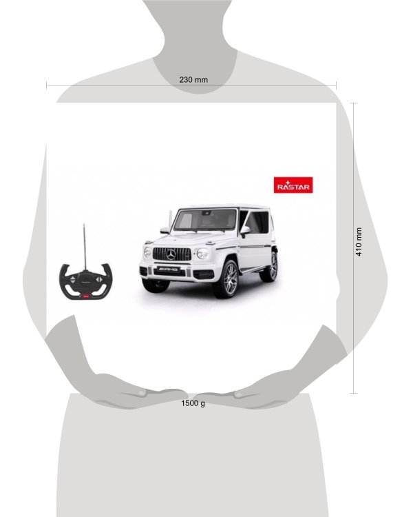 Машина р/у MERCEDES-BENZ g63 1:14, двери открываются вручную Rastar в кор.6шт