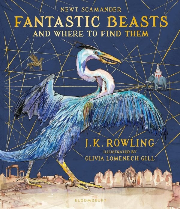 Обложка книги «Fantastic Beasts and Where to Find Them J.K. Rowling Фантастические твари и где они обитают Дж.К Роулинг / Книги на английском языке», ISBN 9781408885260