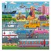 Пазл фигурный на подложке. 45 деталей. Транспорт. 30х30,5 см. ГЕОДОМ