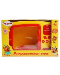 Микроволновая печь "ТРИ КОТА" свет, в кор., 26*14,5*19,5см ТМ "ИГРАЕМ ВМЕСТЕ" в кор.2*18шт