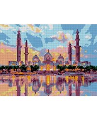 Ам-062 Алмазная мозаика 30*40 см (полное заполнение) "Мечеть Зайда"