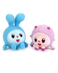 Игрушки пластизоль для купания "Играем вместе" Малышарики (Крошик+Барашек) в сетке в кор.50шт