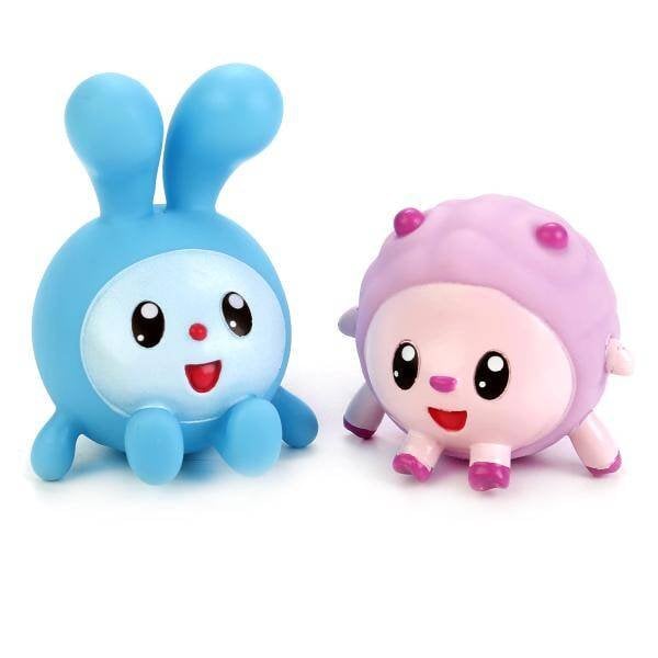 Игрушки пластизоль для купания "Играем вместе" Малышарики (Крошик+Барашек) в сетке в кор.50шт