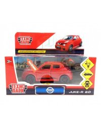 Машина металл свет-звук "NISSAN JUKE-R 2.0" 12см, инерц, КРАСНЫЙ в кор. Технопарк в кор.2*36шт