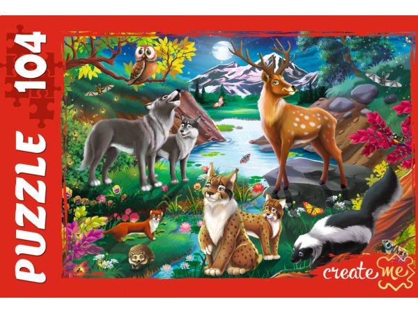 ПАЗЛЫ 104 элемента. ЖИВОТНЫЙ МИР №5 (Арт. П104-5265)