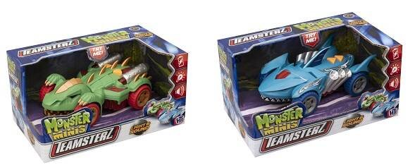 Игрушка из пластмассы для детей Teamsterz «Машинка Mini Monster Акула/Динозавр»