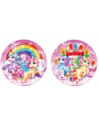 Мяч пвх единороги, 23 см, полноцвет, в сетке ИГРАЕМ ВМЕСТЕ в кор.144шт