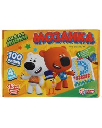 Ми-Ми-Мишки. 100 фишек. 4 цвета. Поле 280х200мм. В картонной коробке. Умные игры в кор.16шт