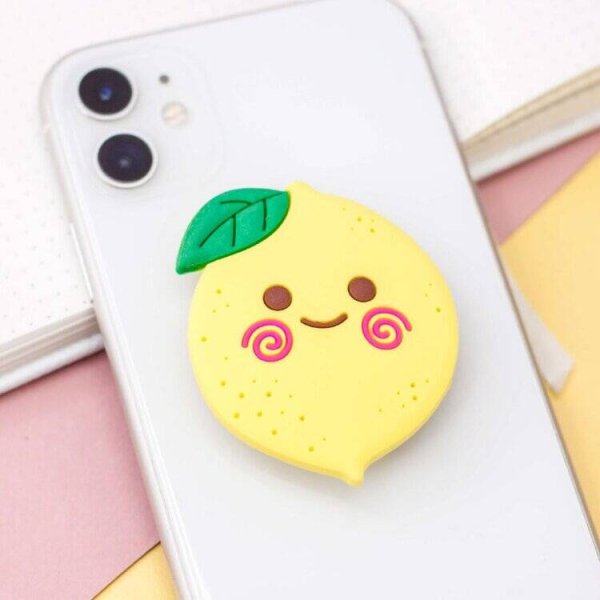 57007 Попсокет "Lemon", yellow