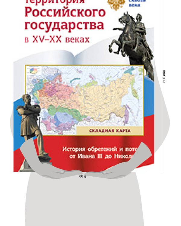 Складная карта. Территория  Российского государства в XV-XX веках.