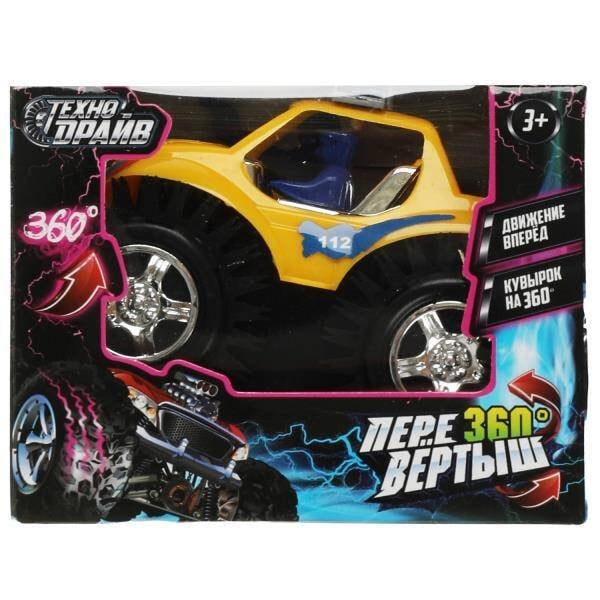 Машина-перевертыш на бат., кор.11,8*9,3*9см ТЕХНОДРАЙВ в кор.2*96шт