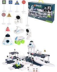 Парковка.Космическая гараж ( 5 фигур, звук,свет,3*АG13  в компл.,в кор.)(52х9,8х29 см). Арт. 2138779