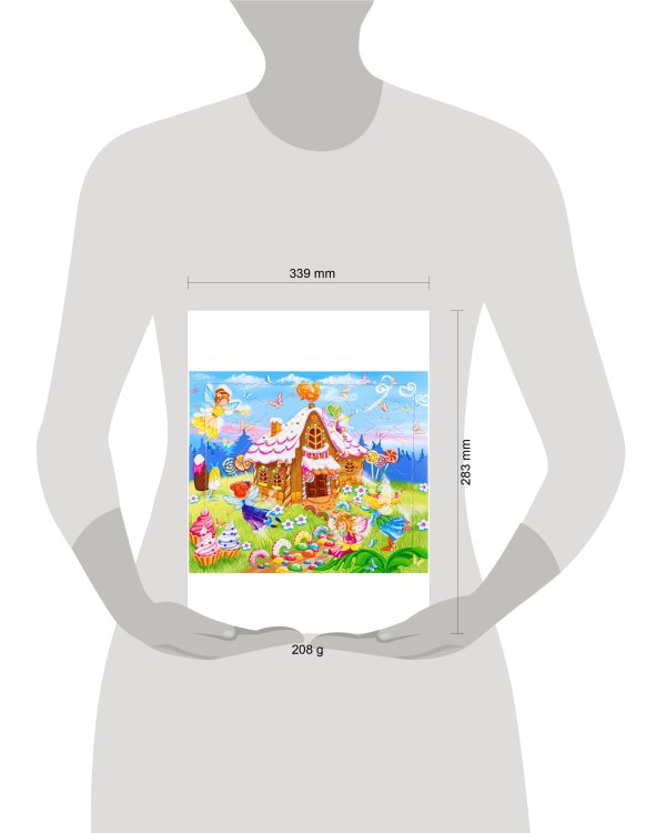 Пазл-рамка с фигурными элементами "Пряничный домик П20-9360
