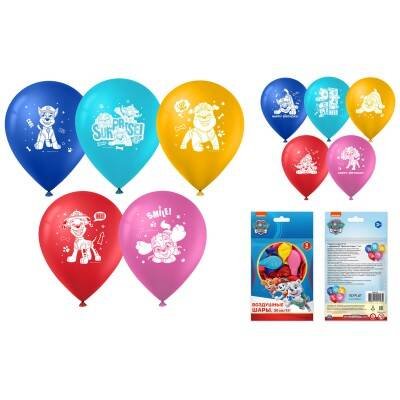Воздушные шарики «Щенячий патруль» 30 см, 5 шт.