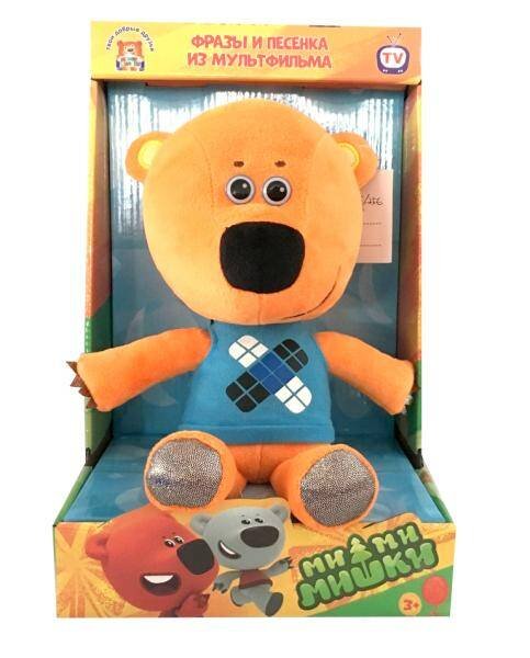 "МУЛЬТИ-ПУЛЬТИ" (Умка) МЯГКАЯ ИГРУШКА "МУЛЬТИ-ПУЛЬТИ" МЕДВЕЖОНОК КЕШКА 25СМ, ОЗВУЧ. РУСС. ЧИП В КОР. в кор.6шт