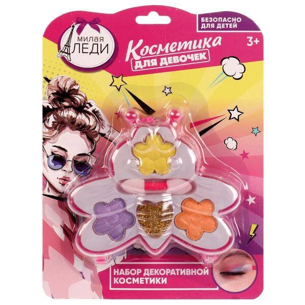 Косметика ДЛЯ ДЕВОЧЕК тени для век, тени для век с блестками МИЛАЯ ЛЕДИ в кор.3*240шт