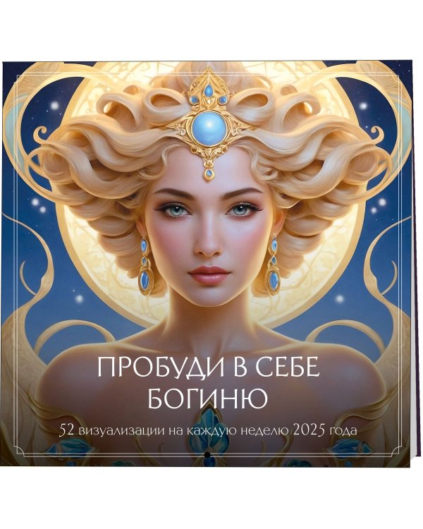 Пробуди в себе Богиню. 52 визуализации на каждую неделю 2025 года. Календарь на 2025 год (300х300 мм)