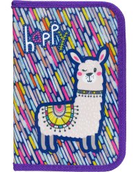 Пенал-книжка Seventeen Лама одно отд. на молнии 21х14х4