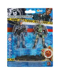 Набор солдатиков с оружием, кор., 19*15*3см ИГРАЕМ ВМЕСТЕ в кор.2*180шт