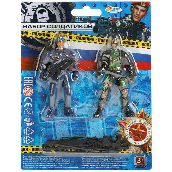 Набор солдатиков с оружием, кор., 19*15*3см ИГРАЕМ ВМЕСТЕ в кор.2*180шт