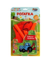 Рогатка с водными бомбочками СИНИЙ ТРАКТОР блист.19*31,5*3см ИГРАЕМ ВМЕСТЕ в кор.2*72шт