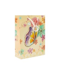 Пакеты подарочные. Пакет "Бабочка в цветах"  (1399-SB)