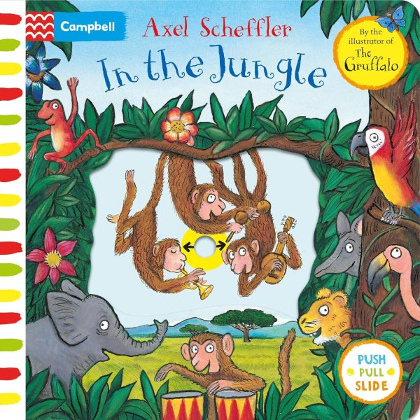 Обложка книги «In the jungle (Axel Scheffler) В джунглях (Аксель Шеффер) /Книги на английском языке», ISBN 9781509866953