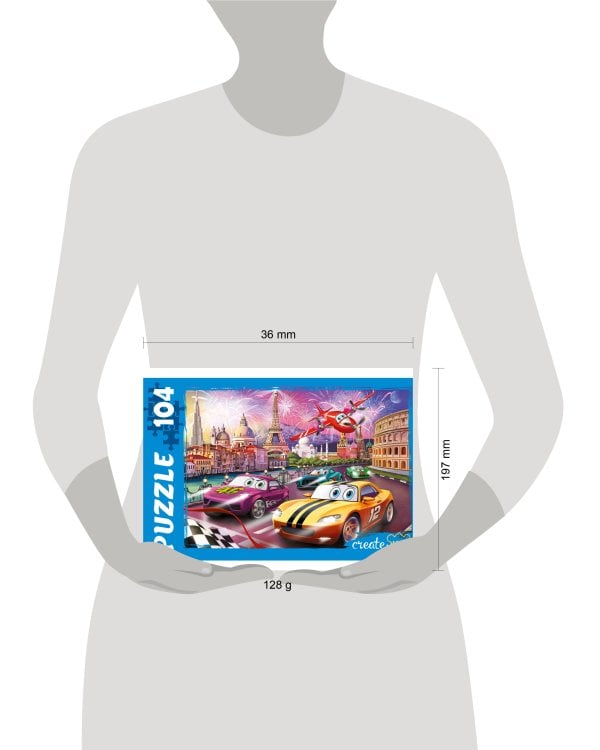 ПАЗЛЫ 104 элемента. КРУТОЙ ВИРАЖ №7 (Арт. П104-0742)