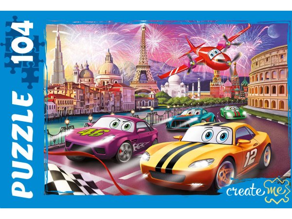 ПАЗЛЫ 104 элемента. КРУТОЙ ВИРАЖ №7 (Арт. П104-0742)