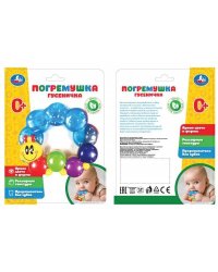 Погремушка гусеничка прорезыватель на карт. (русс. уп.) Умка в кор.4*24шт