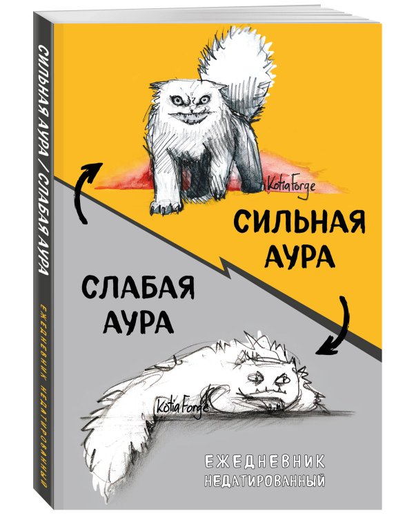 Сильная аура/слабая аура. Ежедневник недатированный (А5, 72 л.)