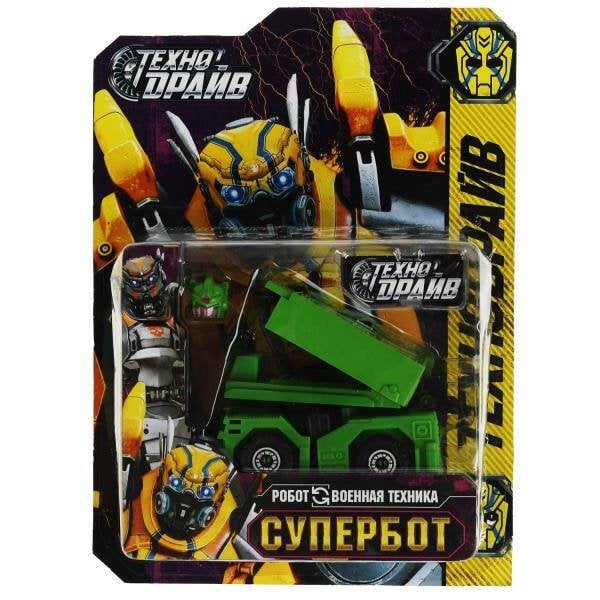 РОБОТЫ ТРАНСФОРМИРУЮЩИЕСЯ (Умка) Робот трансформирующийся в военную технику, блист.21,5*23*8см ТЕХНОДРАЙВ в кор.2*60шт
