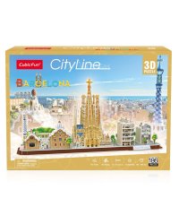3D пазл Барселона CityLine, 186 деталей