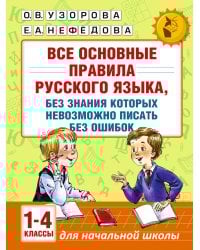 Все основные правила русского языка, без знания которых невозможно писать без ошибок. 1-4 классы