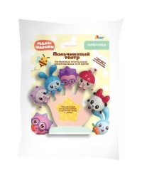 ИГРУШКА ПЛАСТИЗОЛЬ ДЛЯ ВАННЫ Капитошка Малышарики пальчиковый театр, 5 шт, блистер в кор.2*12шт