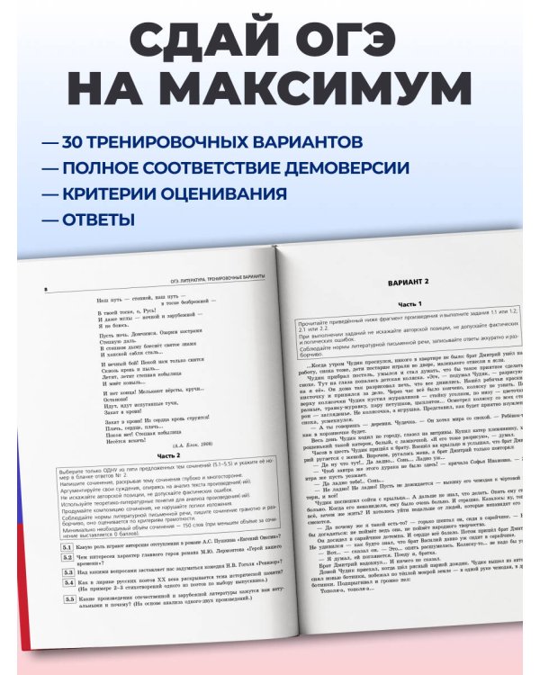 ОГЭ-2027. Литература. Тренировочные варианты. 25 вариантов