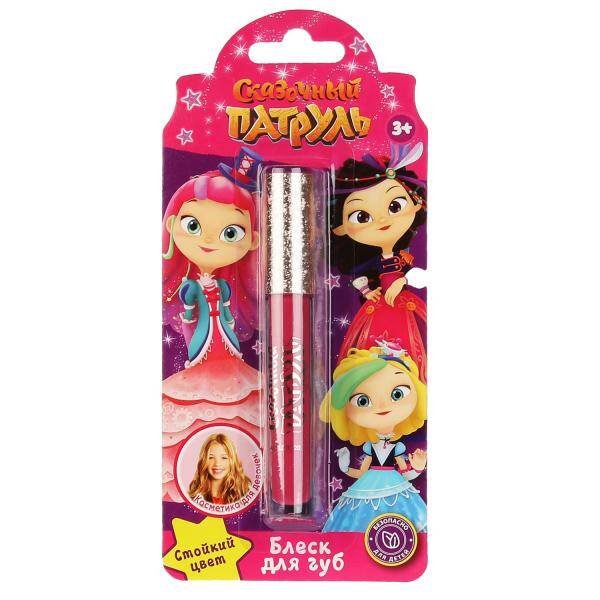 Блеск для губ СКАЗОЧНЫЙ ПАТРУЛЬ малиновый МИЛАЯ ЛЕДИ в кор.30*12шт