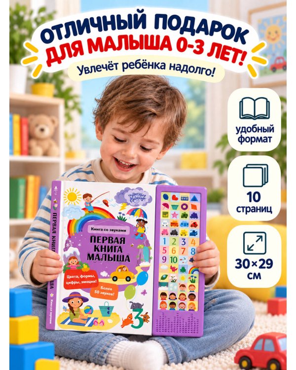 Дополнительное изображение книги «Первая книга малыша. Книга со звуками»