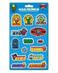 Brawl Stars Объемные наклейки Леон, Макс, Сту