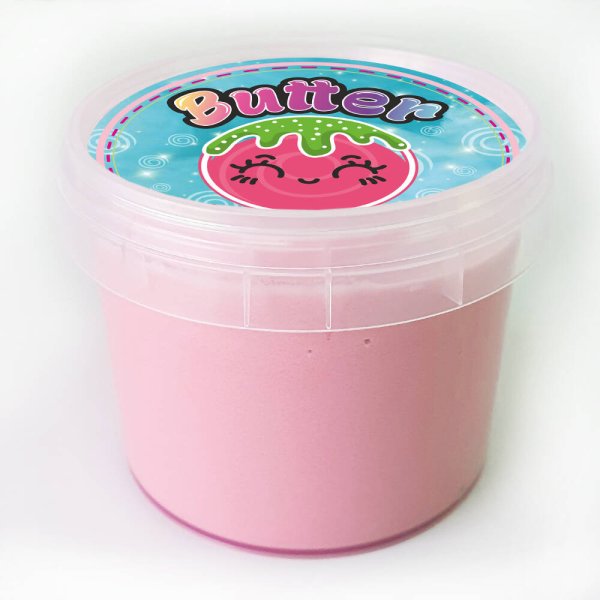 Слайм "Стекло", серия Butter, розовый цвет