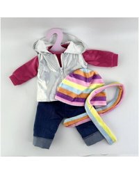 Одежда для кукол 40-46 см, на плечиках в пакете КАРАПУЗ в кор.96шт