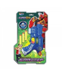 Бластер SUPER 10 мягкие пули блист.21*32,7*5см ИГРАЕМ ВМЕСТЕ в кор.2*96шт