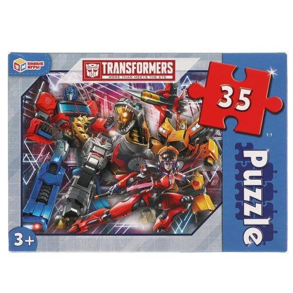 Трансформеры. Макси-пазлы  в коробке. Пазл 35 деталей. Умные игры в кор.24шт
