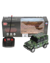 Машина р/у UAZ HUNTER 18 см, свет, камуф, кор. Технопарк в кор.2*24шт