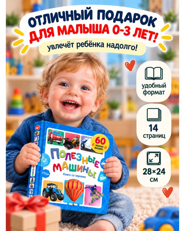 Дополнительное изображение книги «Полезные машины. Книга со звуками»
