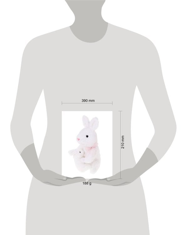 Мама и малыш Зайчиха 25см